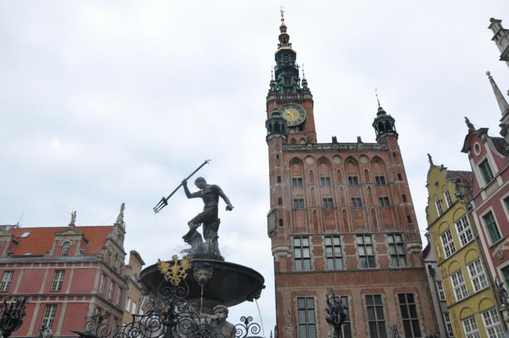 Der Neptun-Brunnen am Rathaus