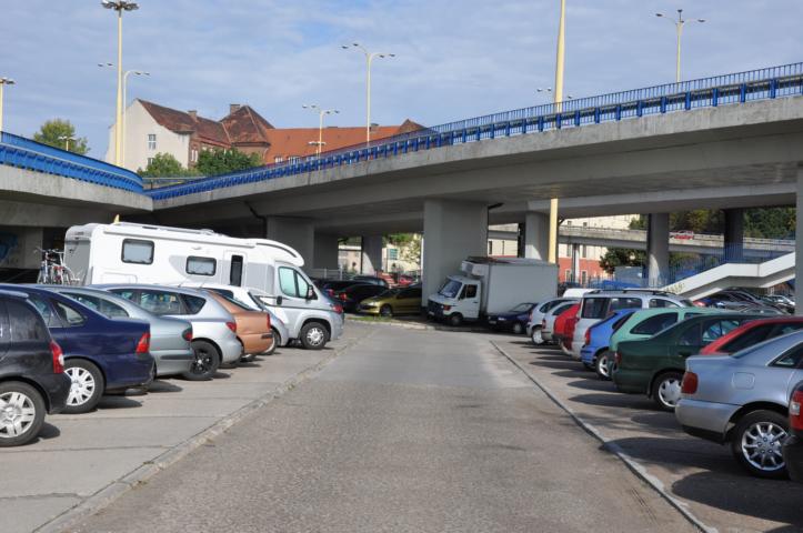 Parkplatz in Stettin